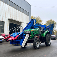 Tracteur à roues personnalisé 70hp 4WD Mini moissonneuse-batteuse à éplucher le maïs Nouvelle machine à récolter le maïs Moteur principal