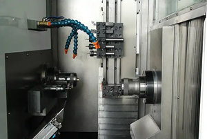 HS HS 5-DI High Precision 5 Inch Double Spindles CNC <b>Lathe</b> with Fanuc System, Gang <b>Tool</b>, Medium Duty - Product Image 3