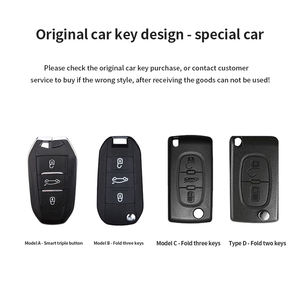 Housse de protection pour <span class=keywords><strong>clé</strong></span> de voiture en TPU à 3 boutons pour <span class=keywords><strong>Peugeot</strong></span> <span class=keywords><strong>208</strong></span> 308 T9 508 2008 pour Citroën C4 pour Opel Corsa Crossland X - Product Image 5