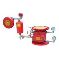 Vanne d'alarme humide à bride et à rainures pour système de sprinklers, vanne de commande pour équipement de lutte contre l'incendie et de protection incendie des bâtiments
