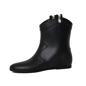 LAPPS Wholesale Pvc Shoes Rubber Gumboots Black Low And High Top Wellington Rain Boots