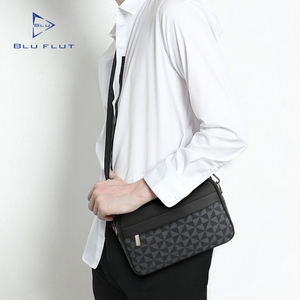 10 Uds. De bolsos de mensajero con logotipo personalizado de alta calidad, bolso de hombro de viaje personalizado de cuero, bolsos cruzados para teléfono para hombres - Product Image 4