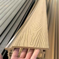 Panneau mural en PVC WPC à rainures, revêtement extérieur, panneau composite résistant aux UV pour maison, prix de gros