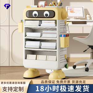 Selected Children's Bookshelf 6 Tier Floor Standing Cartoon Storage Rack For Books And Stationery - Product Image 5