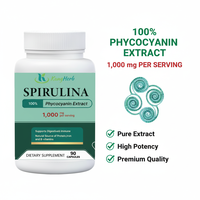 Kangherb 99% Protéine végétale pure, complément alimentaire premium pour la santé, favorise la digestion, 90 capsules pour adultes, capsules de spiruline