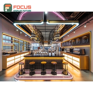 Creative Coffee Display Cabinet Tall Glass Panel Bakery Product Area White Panel Cafe Display Cabinet - Product Image 6