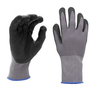 Industriële 7 oz steriele, goede <span class=keywords><strong>grip</strong></span> polyester veiligheidswerkhandschoenen, heavy duty, voor bouw, tuin en bescherming. - Product Image 2