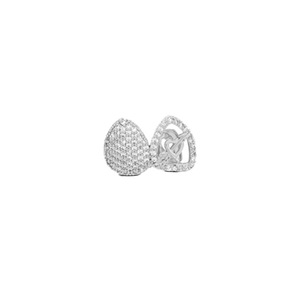 Grillz Flèche Traversant le Cœur Or Argent Micro Pavé Zircon Unisexe Usage Quotidien - Product Image 2