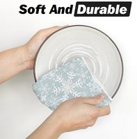 Serviettes de cuisine en microfibre douces, durables et absorbantes, chiffons à vaisselle réutilisables sans peluches, torchons de cuisine gaufrés pour laver la vaisselle