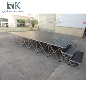 Plataforma de Escenario de Altura Ajustable, Plataforma Elevadora de Aluminio, Escenario Estable y Firme en Venta - Product Image 5