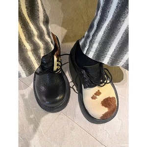 Zapatos Oxford de Piel Suave con Cordones, Suela Gruesa y Punta Cerrada, con Amortiguación, para Oficina, Verano, Mayor Comodidad - Product Image 4