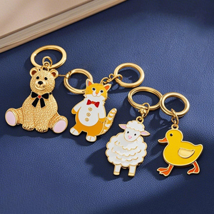 Sang Trọng Kim Loại Móc Chìa Khóa Chủ Vòng Chìa Khóa <span class=keywords><strong>Keyring</strong></span> Biểu Tượng Tùy Chỉnh Cá Nhân Mạ Vàng Cứng Mềm Men <span class=keywords><strong>Keychain</strong></span> Làm Charms - Product Image 6