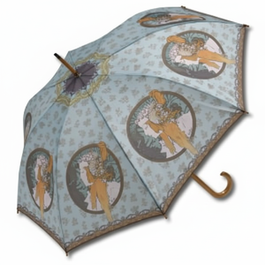 AU-02222 Mucha bronzo e rose in legno salta ombrello stile Art Deco categoria di prodotto - Product Image 1