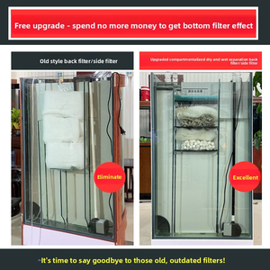 Cilindrische viskom binnen, kunstmatig rond <span class=keywords><strong>aquarium</strong></span> met onderkast, elegante binnenviskom & accessoires - Product Image 3