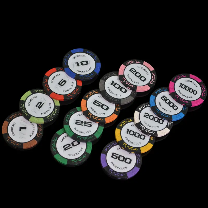 high quality factory stock casino royale poker chips 40mm 14g clay poker chips