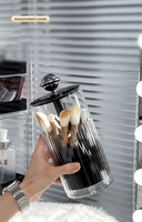 Commode anti-poussière bureau automatiquement surélevé et abaissé boîte de rangement de maquillage crayon à sourcils brosse seau