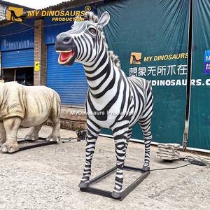 Modelo de Animal de Zoológico Animatrónico <span class=keywords><strong>Z</strong></span> MY DINO AA-104, Cebra de Fibra de Vidrio - Product Image 4