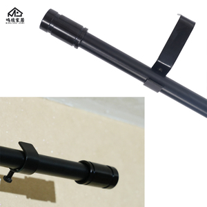 Tringle à rideau <span class=keywords><strong>de</strong></span> <span class=keywords><strong>douche</strong></span> télescopique moderne en métal antirouille, robuste, design imitation bois, réglable pour la maison et la cuisine - Product Image 2