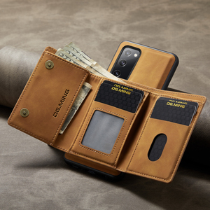 Nouvelle tendance carte magnétique <span class=keywords><strong>en</strong></span> cuir détachable 2 <span class=keywords><strong>en</strong></span> 1 étui de téléphone de poche pour <span class=keywords><strong>Samsung</strong></span> S20 Note 20 IPhone avec support couverture mobile - Product Image 4