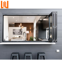 Fenêtres pliantes en verre double sur mesure pour balcon, résistantes aux ouragans, fabriquées par WANJIA