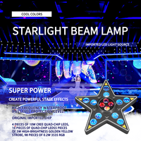 Dj Disco Rgbw 4-en-1 LED Star Beam Light Lampe stroboscopique rotative pour Bar KTV Club Party Atmosphère Décoration Éclairage de scène