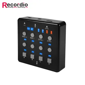GAX-R8 Professional Sound Card Audio Interface Live DJ Mixer Usb Recording Module For Gaming Studio Broadcasting Streaming