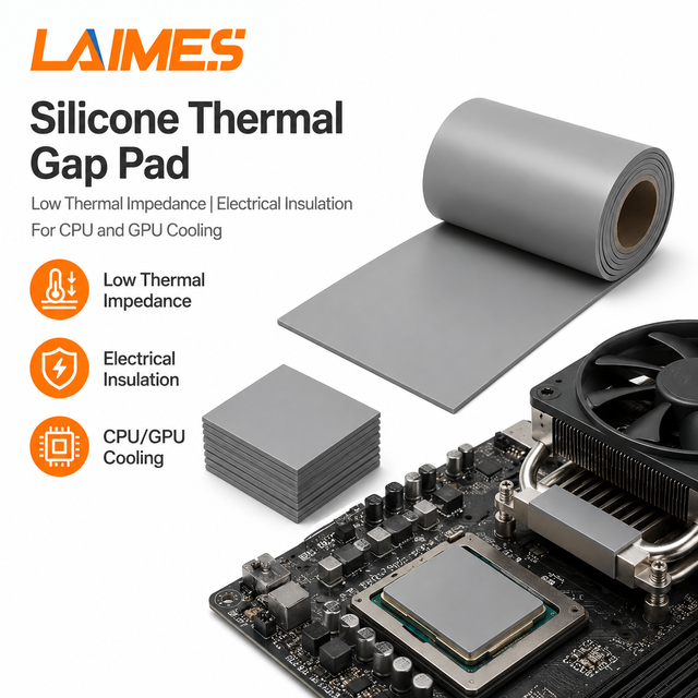 -60 to 200°C High Temperature Thermal pads 21wmk oem Heat Conductive Silicone Sheet for CPU and GPU Cooling