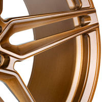 Roue en aluminium forgé de course à cinq rayons haute performance 17 18 19 pouces PCD 5X100 5X112 5X114.3 roue en alliage