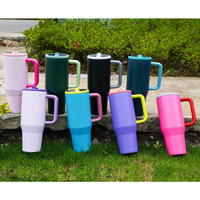 NOUVEAU Gobelet de voyage 40oz en acier inoxydable étanche Tumblers Tumblers Bouteille d'eau isolée avec couvercle rabattable sans BPA
