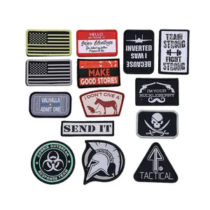 Patchs Velcroes Badge Flag Velcroes Backpack Decorative Flag Embroidery Clothes Accessories Patch Iron On Clothing Patches