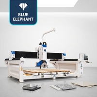 Scie à pont CNC 5 axes pour îlots de cuisine avec tête rotative à 360 degrés pour le traitement du marbre et du granit