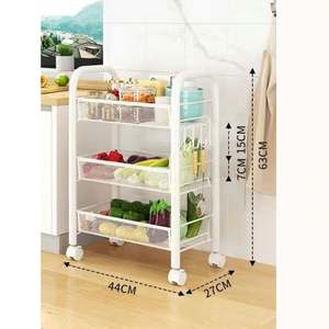 Rotating <b>Kitchen</b> <b>Storage</b> Rack <b>Kitchen</b> <b>Storage</b> Trolley 5 Layer <b>Storage</b> Vegetable Rotating Rack - Product Image 5