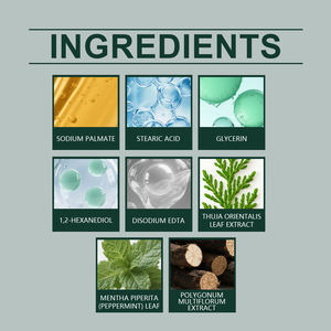 Platycladus Triangle Pain de shampoing solide aux herbes 120g OEM Marque privée Usman He Shou Wu Croissance Végétalien - Product Image 2