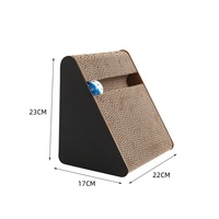 Griffoir pour chat classique durable personnalisé, arbre à griffes en bois et carton, forme en L, à fixer au mur, pour chats
