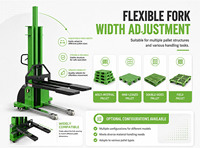 Fast Delivery Small Electric Pallet Stacker 1000kg 1500kg 2000kg Mini Powered Pallet Truck CE ISO Certified