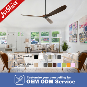 1stshine quạt trần phòng tuyệt vời 70 inch lưỡi gỗ chất lượng cao quạt trần với ứng dụng thông minh - Product Image 4