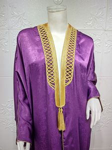 Taille unique arabe dubaï manches chauve-souris Robe vêtements pour femmes Cardigan musulman longue Robe musulmane - Product Image 2