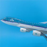 Modèles d'avions en résine moulée sous pression Boeing B787 de 43 cm, Airbus A380 de 45 cm et autres modèles d'avions Airbus et Boeing de 47 cm avec support d'exposition