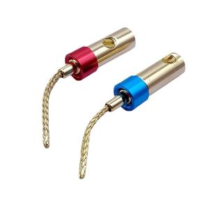 Nuevo Conector de Altavoz Tipo Banana de Aluminio Rojo y Azul con Cable Trenzado de Aluminio y Cobre, Sin Soldadura, Venta Directa de Fábrica - Product Image 3