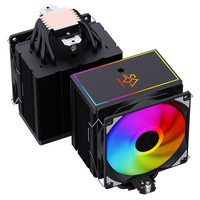 Refroidisseur d'air pour processeur PC SNOWMAN MT620-ARGB-BK 5V 3Pin/4Pin PWM à roulement fluide, tour simple, 6 caloducs, radiateur pour processeur