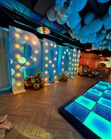 Piste de danse LED RGB avec logo personnalisé pour réception de mariage, éclairage de scène DJ, équipement d'éclairage pour événements extérieurs et fêtes