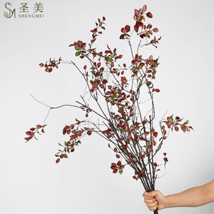 Saint Beauty Branche de feuilles d'automne artificielles 30cm-100cm Fleur en soie Décoration de mariage et de maison - Product Image 4