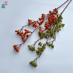 <b>Red</b> Fortune Artificial Fruit High-Branch <b>Silk</b> Flowers Home Decor Outdoor Background Decoration - Product Image 3