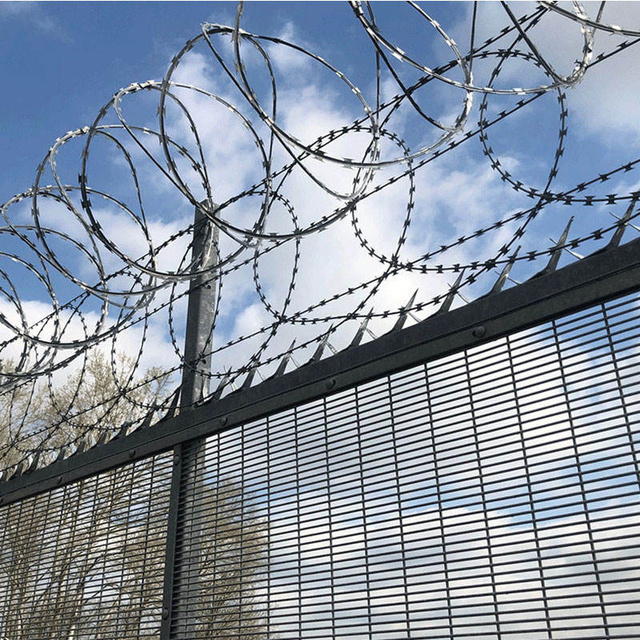 358 Security Fence Panel Anti-Climb Anti-Cut Prison Fencing 76.2x12.7mm Mesh Hot Dip Galvanized