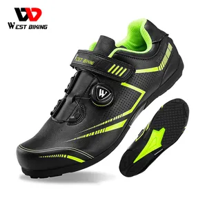 WEST BIKING Non-lock Cycling Booster Shoes Road Bike MTB Dynamic Bicycle Shoes Cycling All-around Breathable Road Bike Shoes Men