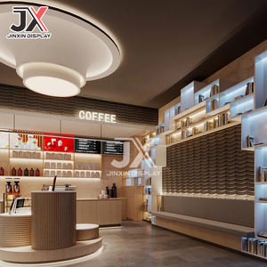 Bancone Bar Moderno con Illuminazione LED Personalizzato per Ristoranti, Design per Centri Commerciali, Vetrina Espositiva per Caffetterie e Negozi al Dettaglio - Product Image 4