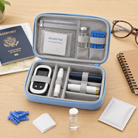 Estuche Refrigerador Portátil OEM ODM Personalizado de EVA para Almacenamiento de Péptidos, Impermeable, para Viajes Médicos, con Bolsillo de Malla con Cremallera y Logotipo Personalizado