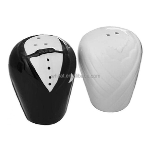 Quà Tặng Đám Cưới Tùy Chỉnh Logo Đáng Yêu Cô Dâu Và Chú Rể Muối Và Hạt Tiêu Shaker - Product Image 3