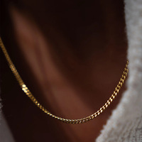 Collier Minimaliste Hip Hop en Acier Inoxydable pour Homme, Chaîne à Maillons Géométriques, Bijoux Tendance en Gros pour Anniversaire