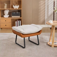 Fauteuil à bascule confortable avec repose-pieds, fauteuil inclinable manuel moderne en tissu pour la maison, vente en gros